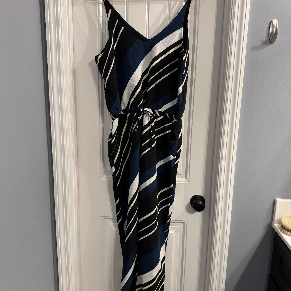 Stripped Topshop Jumpsuit